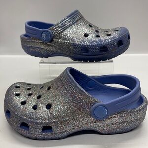 Crocs Classic Clog Purple Sparkle Children's Toddler Girls Size C12